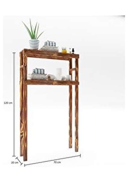 Masif Ahşap 120X68 Klozet Üstü Düzenleyici Ahşap Banyo Rafı Banyo Düzenleyici Dolap MOB176 fiyatları