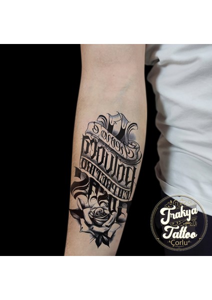 Geçici Dövme 1-2 Hafta Kalıcı Yarım Kol Yazı Gül fiyatları