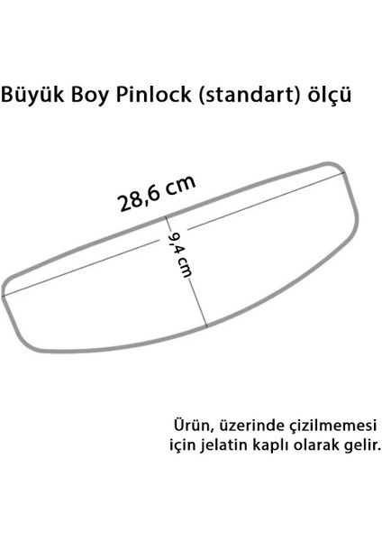 Kask Buğu Önleyici Pinlock 28,6 cm Şeffaf fırsatları