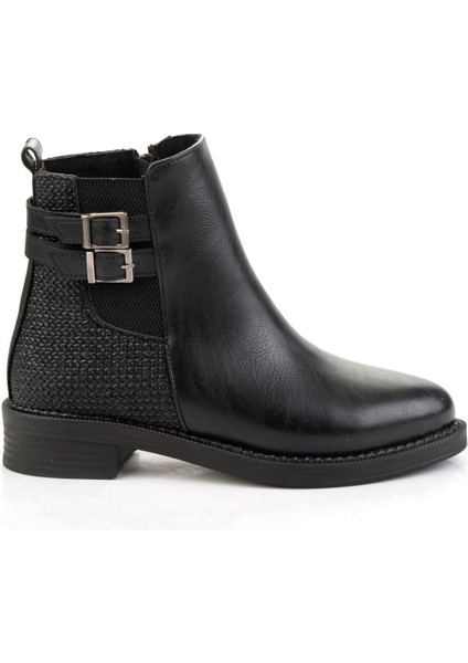Siyah Siyah Kadın Bot & Bootie K02688008109