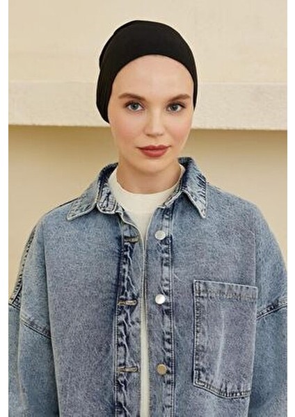 Dikişsiz Geniş Bone Aksesuar Pamuklu Düz Desenli Kadın Kullanımı İçin Rahat ve Hafif