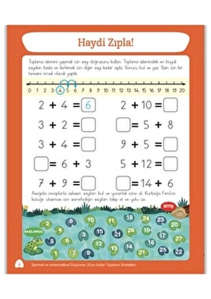 Kolay Öğrenme Yöntemiyle Toplama Çıkarma Etkinlikleri 4'lü Set 6 - 8 Yaş
