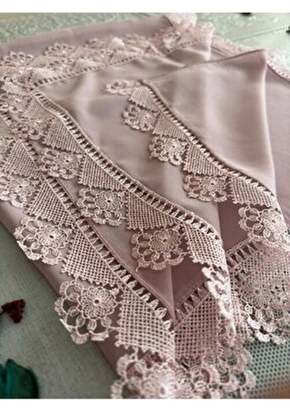 Hazır Oyalı Namaz Baş Örtüsü Oyalı Tülbent modelleri