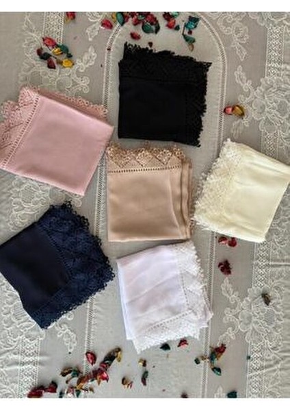 Hazır Oyalı Namaz Baş Örtüsü Oyalı Tülbent indirimleri