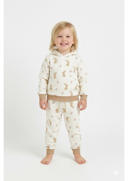 1-5 Yaş Çocuk Eşofman Takımı – %100 Pamuk Kapüşonlu Sweatshirt ve Eşofman fiyatları