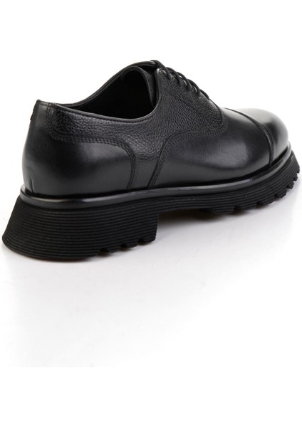 Siyah Siyah Hakiki Deri Erkek Oxford Ayakkabı E01580322503 modelleri