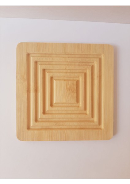 Bambu Nihale Ahşap Çaydanlık Altlığı Kare Tencere Altlığı Çaydanlık Matı fırsatları