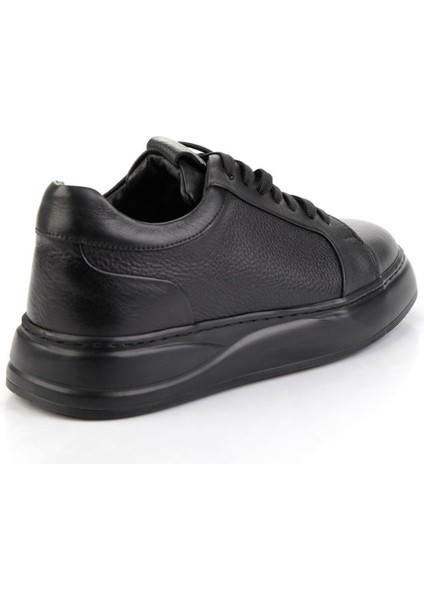 Siyah Hakiki Deri Erkek Sneaker E01593520541 modelleri