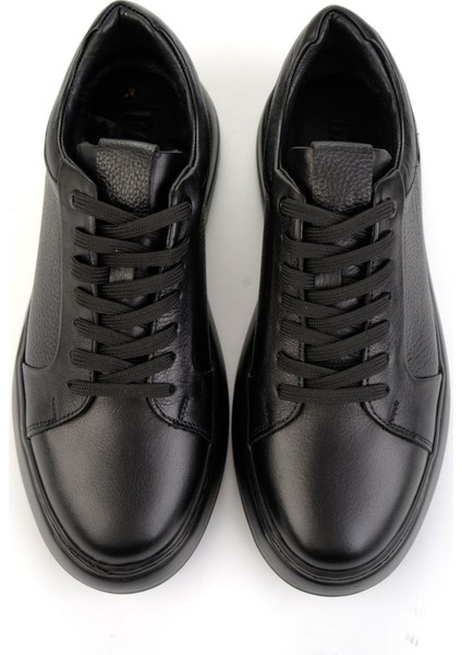 Siyah Hakiki Deri Erkek Sneaker E01593520541 fırsatları