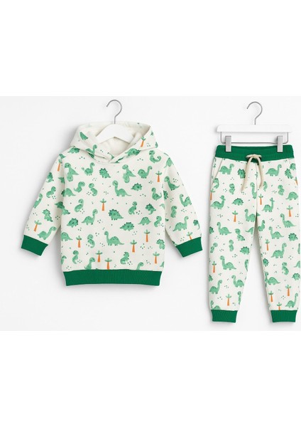 1-5 Yaş Çocuk Eşofman Takımı – %100 Pamuk Kapüşonlu Sweatshirt ve Eşofman