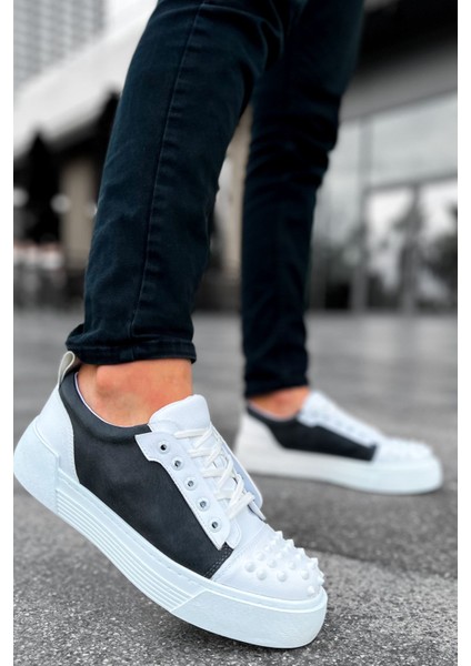 Thorn Kalın Taban Bağcıklı Erkek Sneaker Antrasit