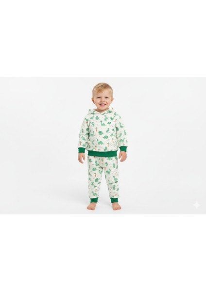 1-5 Yaş Çocuk Eşofman Takımı – %100 Pamuk Kapüşonlu Sweatshirt ve Eşofman fiyatları