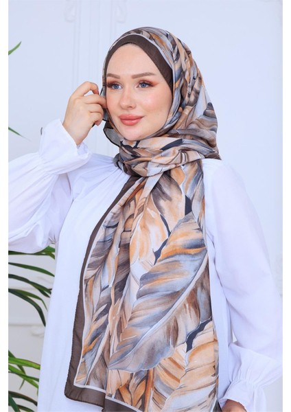 Sonbahar Yaprak Desenli Dijital Soft Şal fiyatları