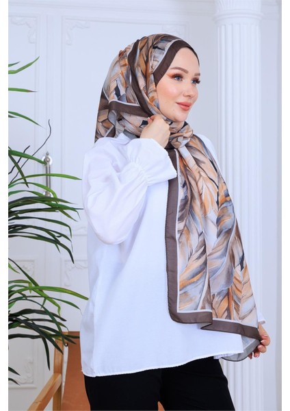 Sonbahar Yaprak Desenli Dijital Soft Şal fırsatları