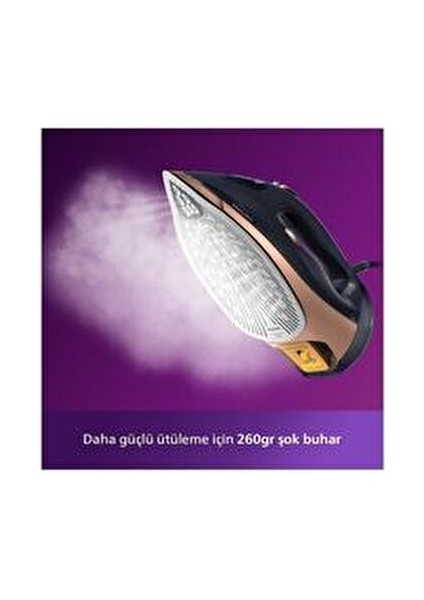 Azur Advanced Essential 7500 Series 3200 W Buharlı Ütü, Lacivert , DST7510/80