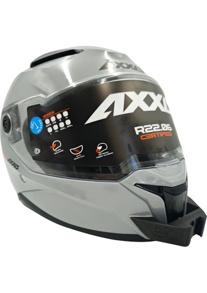 Axxıs Panther Sv Kask Için Aksiyon Kamera Çene Bağlantı Aparatı Chin Mount Seti