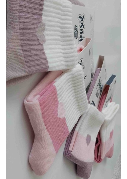 Panda Kalp Desenli Renkli Çorap – Kadın Unisex Rahat Günlük Çorap (4’lü Paket) fırsatları