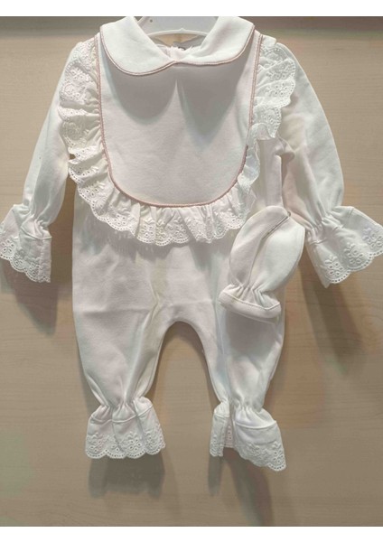 Yeni Doğan Kız Bebek Fistolu Tulum Şapka Eldiven Battaniye Takımı / Hastane Çıkışı fiyatları