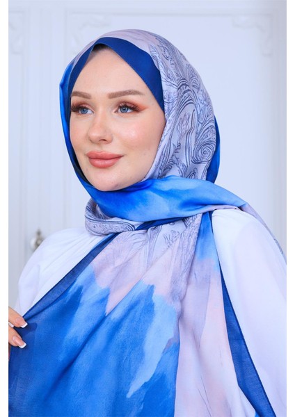 Modern Çiçek Desenli Dijital Soft Şal modelleri