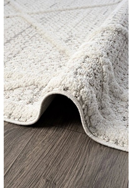 Krem Modern Desen Dokuma Halı Oturma Odası Salon Mutfak Antre Yolluk Halısı modelleri