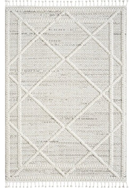 Krem Modern Desen Dokuma Halı Oturma Odası Salon Mutfak Antre Yolluk Halısı