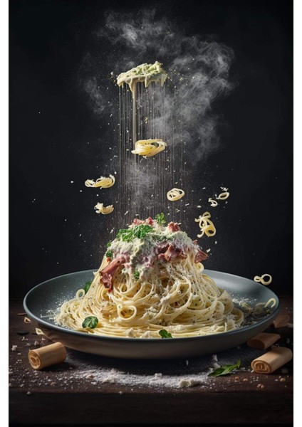 Soslu Spagetti V3 Ev Duvar Salon Güzellik Salonu Ofis Dükkan Dekarasyon Kanvas Tablo fiyatları