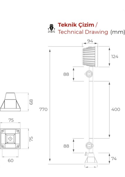 Endüstriyel Makina Aydınlatma Lambası Erc L-19-67 modelleri