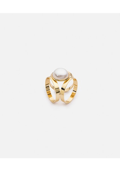 Suni Incili Eşarp Yüzüğü IW6250114002265