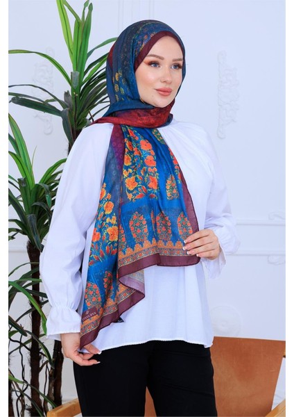 Modern Desenli Dijital Soft Şal