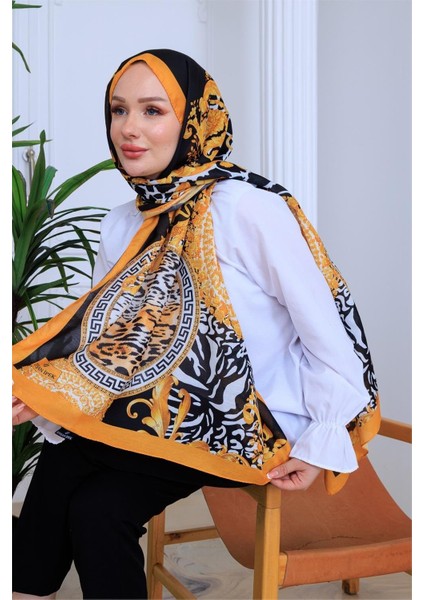 Modern Leopar Desenli Dijital Soft Şal fiyatları