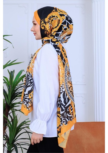 Modern Leopar Desenli Dijital Soft Şal modelleri