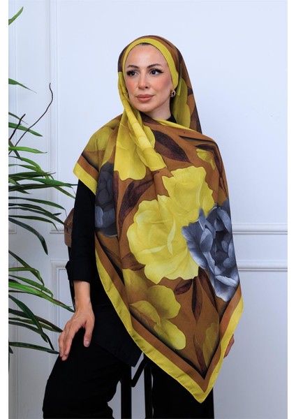 Modern Suluboya Çiçek Desenli Dijital Soft Şal fiyatları