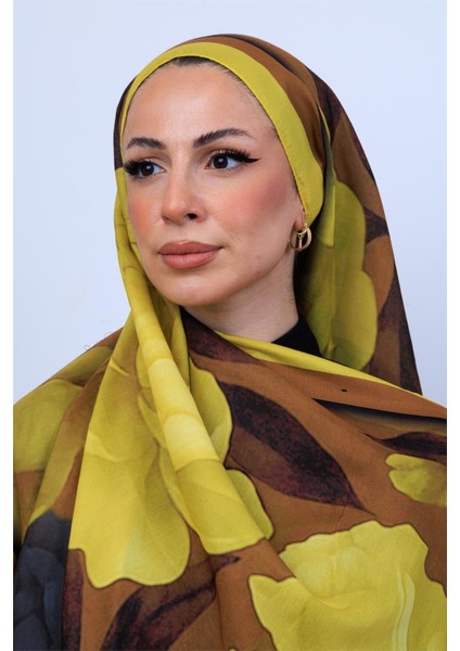 Modern Suluboya Çiçek Desenli Dijital Soft Şal indirimleri