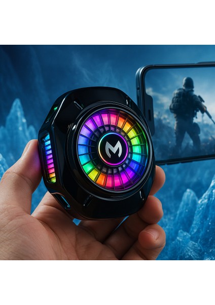 CX10 Rgb Manyetik Telefon Soğutucu Fan – Sessiz ve Güçlü Soğutma