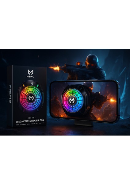 CX10 Rgb Manyetik Telefon Soğutucu Fan – Sessiz ve Güçlü Soğutma fırsatları