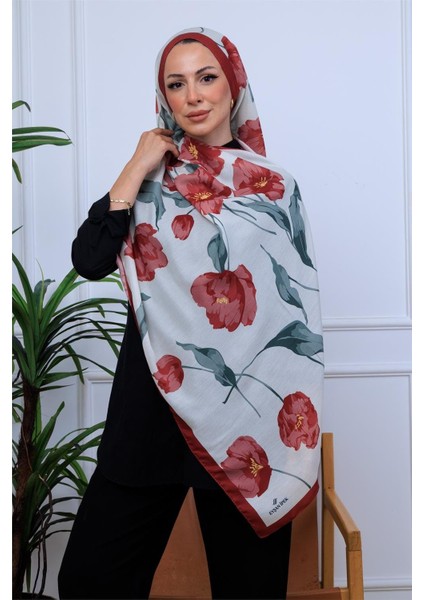 Botanik Çiçekler Desenli Dijital Soft Şal modelleri