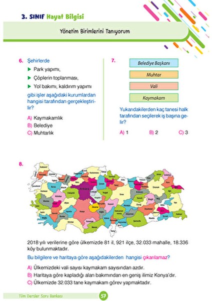3. Sınıf Tüm Dersler Yeni Nesil Soru Bankası LGS Hazırlık İçin Kolektif modelleri