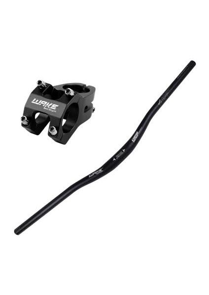 Siyah 780MM Alüminyum 31,8 Bisiklet Gidon+Boğaz