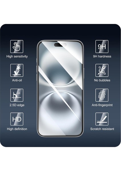 3 Adet iPhone 17 / iPhone 17 Pro Uyumlu Temperli Cam Ekran Koruyucu Kırılmaz Cam (3 Adet) fiyatları