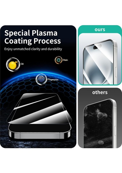 3 Adet iPhone 17 / iPhone 17 Pro Uyumlu Temperli Cam Ekran Koruyucu Kırılmaz Cam (3 Adet) modelleri