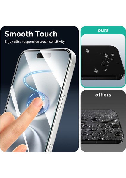 3 Adet iPhone 17 / iPhone 17 Pro Uyumlu Temperli Cam Ekran Koruyucu Kırılmaz Cam (3 Adet)