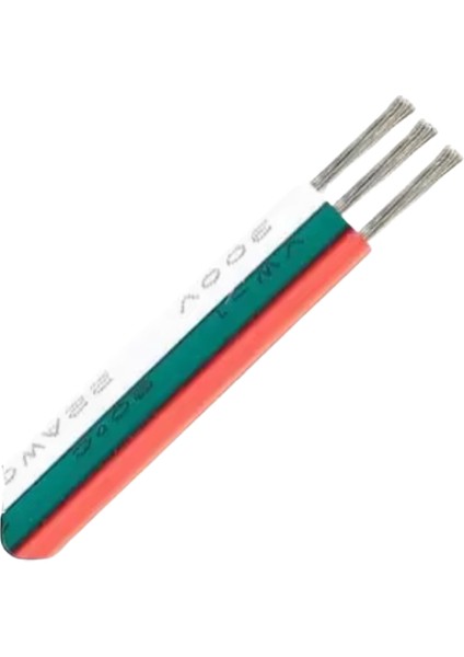 3 Pin Kordon Kablo 3X0.22MM Şerit LED Kablosu 3 Lü Jst Elektrik Kablosu Kalaylı Bakır Kablo 100 Metre fiyatları