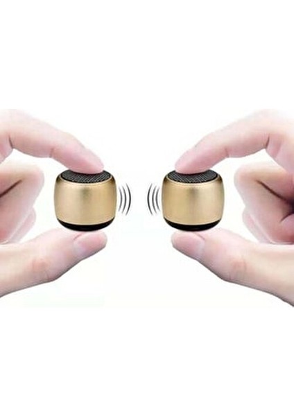 Szmaster Mini Bluetooth Siyah Hoparlör Taşınabilir Yüksek Sesli Şarjlı Hoparlör