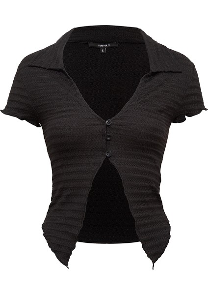 V Yaka Dokulu Gömlek