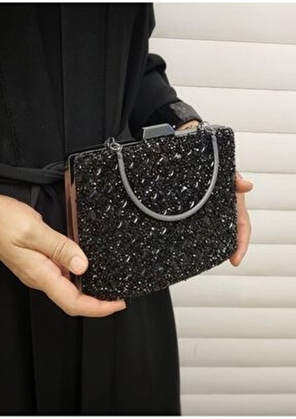 Abiye Çanta Kadın Taşlı Abiye Clutch Portföy Çanta GP1111ABİYE fiyatları