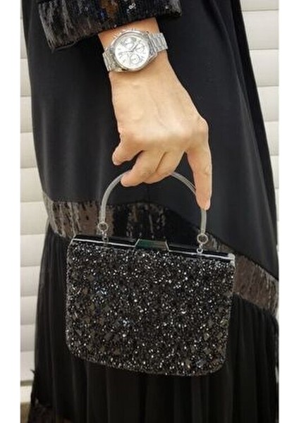 Abiye Çanta Kadın Taşlı Abiye Clutch Portföy Çanta GP1111ABİYE fırsatları