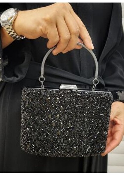 Abiye Çanta Kadın Taşlı Abiye Clutch Portföy Çanta GP1111ABİYE indirimleri