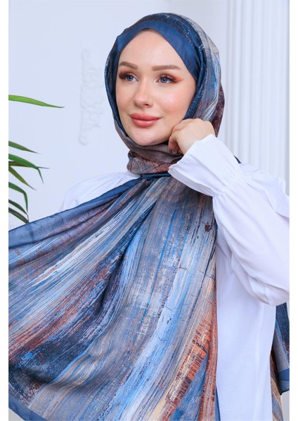 Abstrack Desenli Dijital Soft Şal