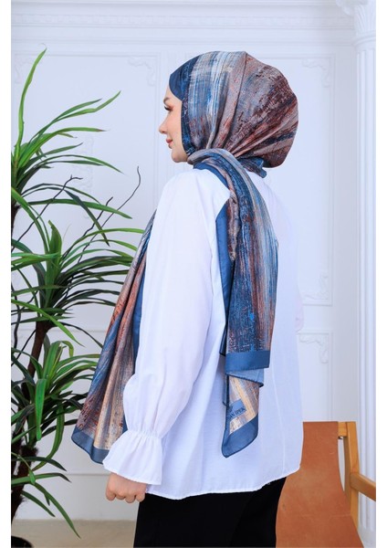 Abstrack Desenli Dijital Soft Şal modelleri