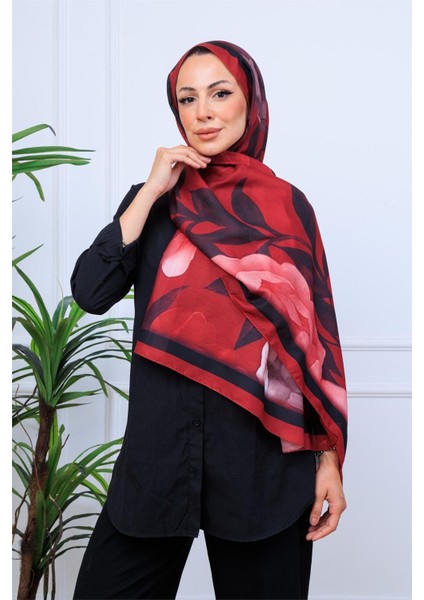 Modern Suluboya Çiçek Desenli Dijital Soft Şal modelleri